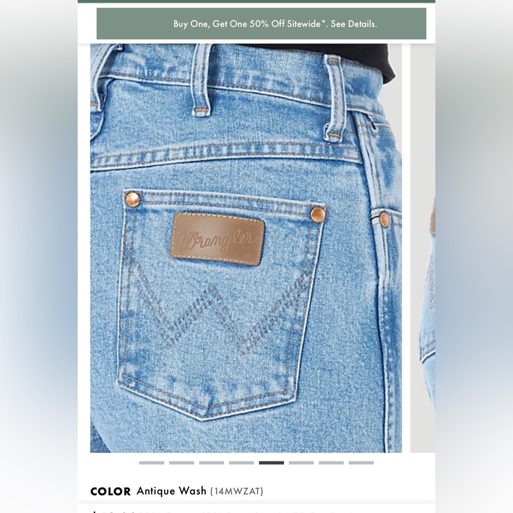 Brand new still in the bag wrangler jeans. Size 3, inseam 32